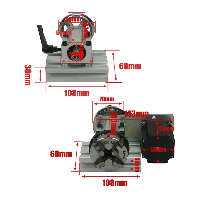 DIY 4th 5th Rotary Axis For Mi - Cnc Router Machine 评论和价格