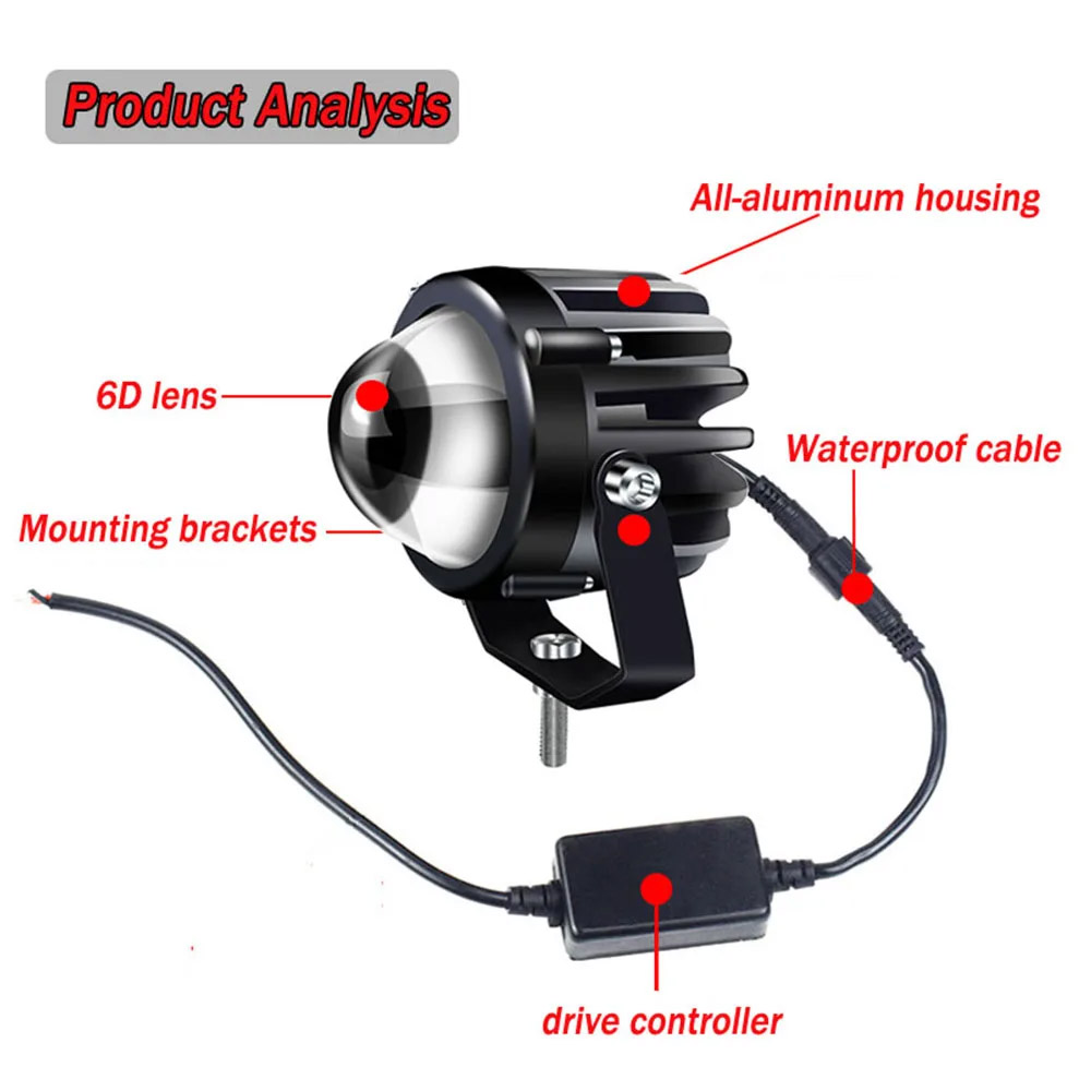 Motorcycle Projector Laser Lig - Laser Focus Lens 评论和价格