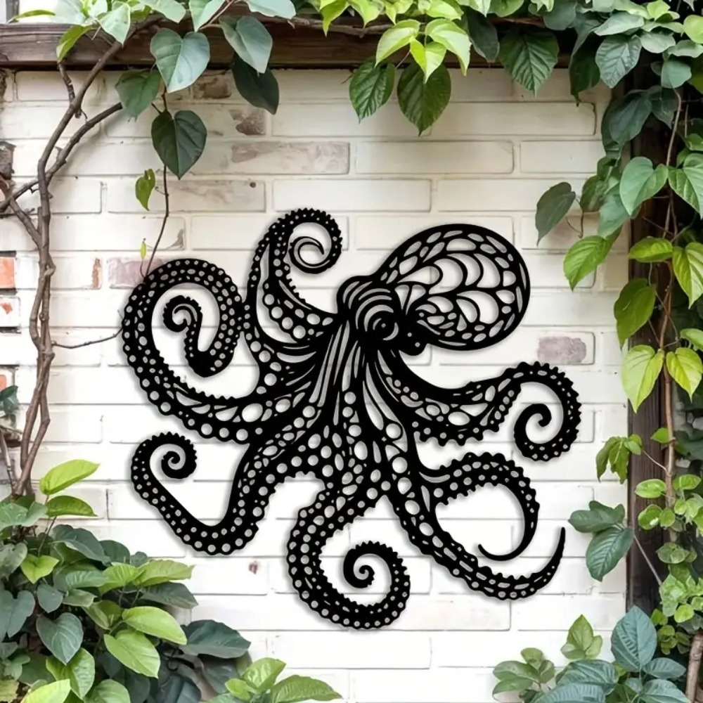 Large Metal Octopus Wall Art S - Industrial Laser Power 评论和价格