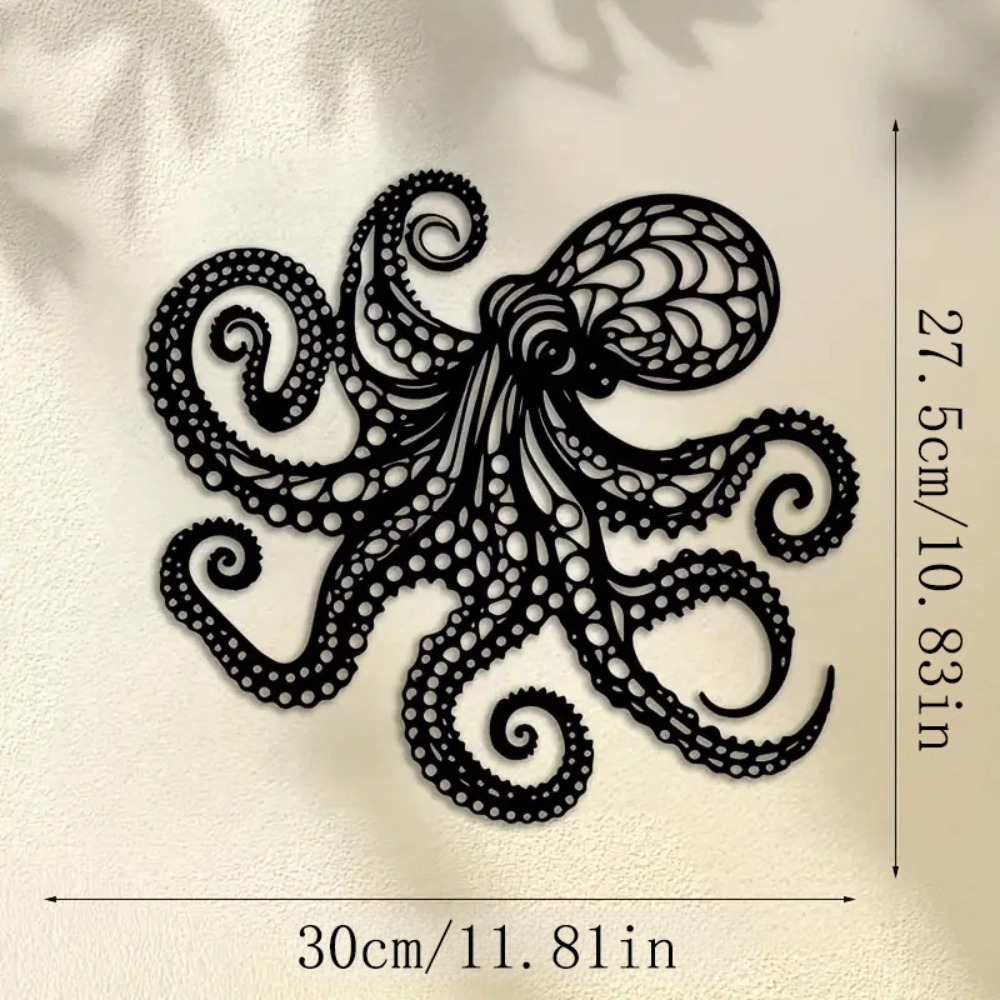 Large Metal Octopus Wall Art S - Industrial Laser Power 评论和价格