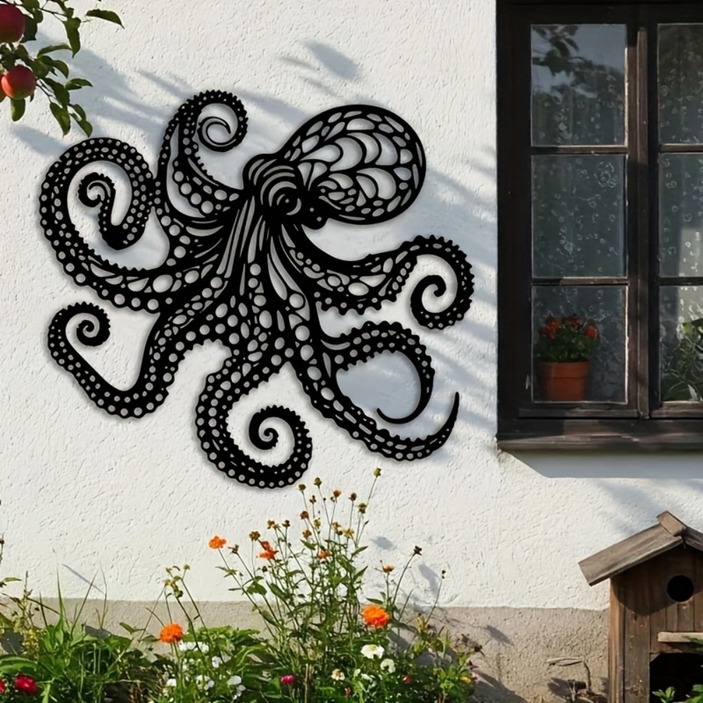 Large Metal Octopus Wall Art S - Industrial Laser Power 评论和价格