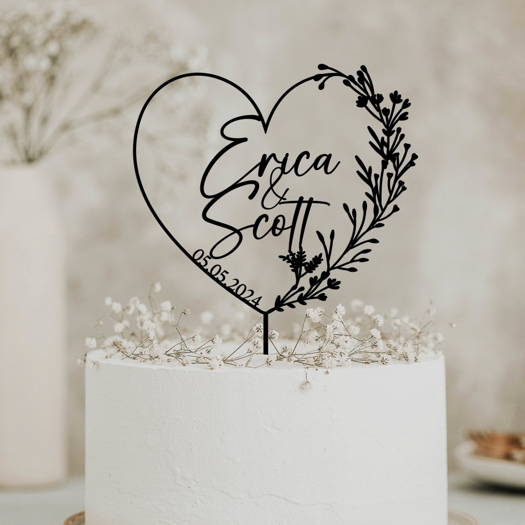 Gold Cake Topper with Heart, H - Industrial Laser Power 评论和价格