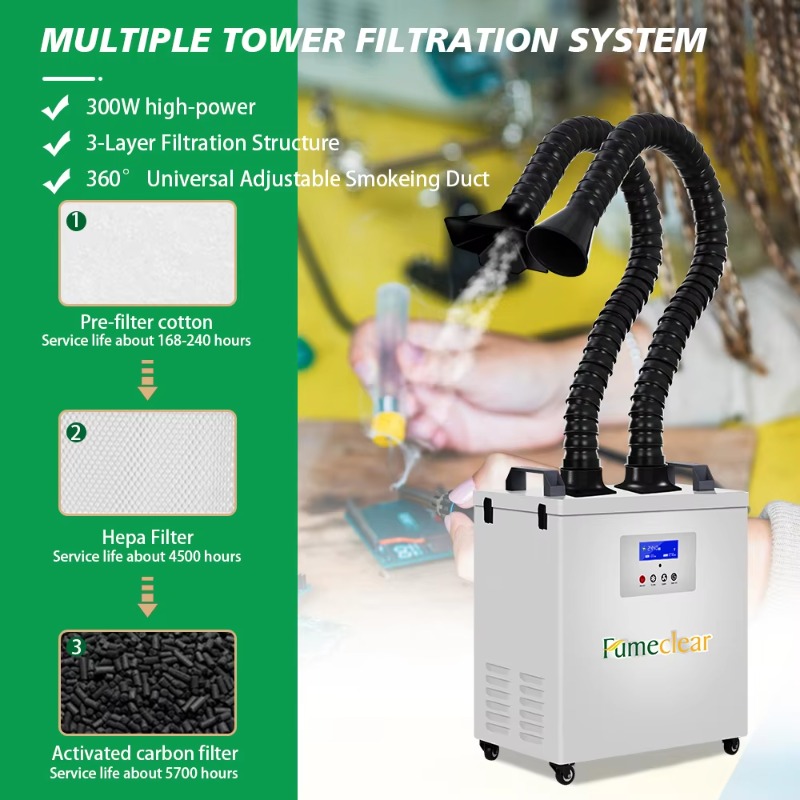 CE Approved Portable Fume Extr - Industrial Laser Fume Extractor 评论和价格