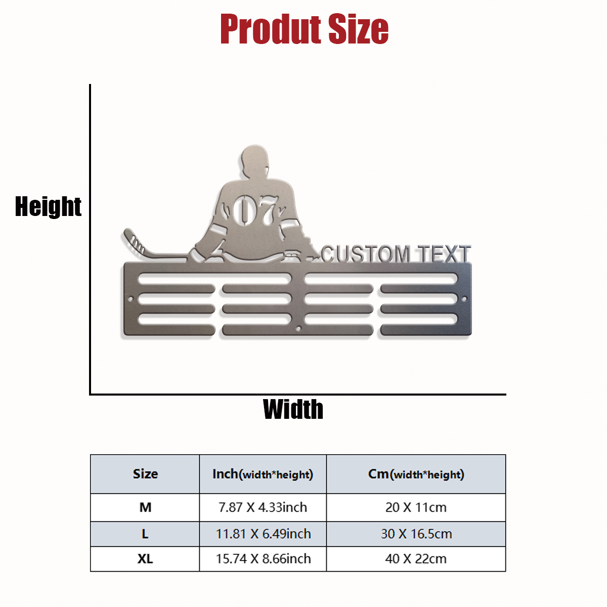 1pc Custom ice hockey metal me - Industrial Laser Power 评论和价格